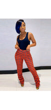 Load image into Gallery viewer, WOMENS FASHION CREASE PLAID PANTS