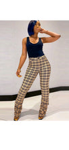 Load image into Gallery viewer, WOMENS FASHION CREASE PLAID PANTS