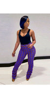 Load image into Gallery viewer, WOMENS FASHION CREASE PLAID PANTS