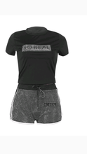 Load image into Gallery viewer, RHINESTONE FIXED DESIGN CASUAL SPORTS 2-PIECE SET
