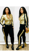 Load image into Gallery viewer, SEQUINS ZIPPER TOP AND 2-PIECE SET

