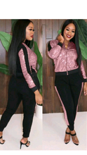 Load image into Gallery viewer, SEQUINS ZIPPER TOP AND 2-PIECE SET
