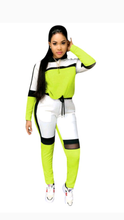 Load image into Gallery viewer, Two piece patchwork hoodie and pants set
