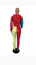 Load image into Gallery viewer, VIBRANT 2-PIECE COLORFUL HOODIE SET
