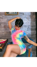 Load image into Gallery viewer, TIE-DYE SHORT SLEEVE BODYCON DRESS
