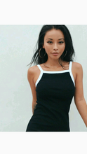 Load image into Gallery viewer, CONTRAST COLOR SLING BODYCON DRESS
