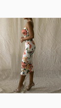 Load image into Gallery viewer, FLOWER BOMB BODYCON SLIP ON DRESS
