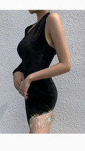 Load image into Gallery viewer, BODYCON TASSLE DRESS
