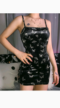 Load image into Gallery viewer, BUTTERFLY PRINT SPAGHETTI STRAP SLEEVELESS BODYCON DRESS
