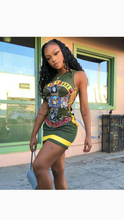 Load image into Gallery viewer, CARTOON PRINT SLEEVELESS BODYCON DRESS

