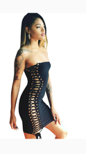 Load image into Gallery viewer, SEXY LACE-UP BODYCON TUBE DRESS
