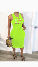 Load image into Gallery viewer, LETTER PRINT CREASE IRREGULAR BODYCON DRESS
