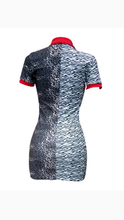Load image into Gallery viewer, V-NECK ZEBRA/LEOPARD ANIMAL PRINT PATCHWORK SHORT SLEEVE BODYCON DRESS
