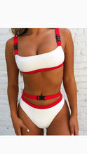 Load image into Gallery viewer, SEXY BUCKLE BIKINI SWIMSUIT 2-PIECE SET
