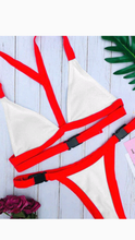 Load image into Gallery viewer, SEXY BUCKLE BIKINI SWIMSUIT 2-PIECE SET
