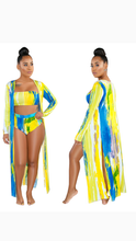 Load image into Gallery viewer, CASUAL COLORFUL PRINT 3-PIECE SWIMSUIT SET
