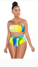 Load image into Gallery viewer, CASUAL COLORFUL PRINT 3-PIECE SWIMSUIT SET
