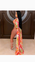 Load image into Gallery viewer, SEXY HOLLOW OUT COLOR BLOCKING 2-PIECE COVER UP SET
