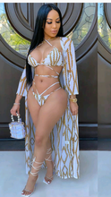 Load image into Gallery viewer, GRAPHIC PRINT BANDAGE SWIMWEAR 2-PIECE SET
