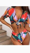 Load image into Gallery viewer, SEXY MULTI-COLOR 3-PIECE SWIMSUIT SET
