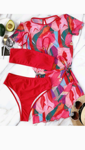 Load image into Gallery viewer, GEOMETRIC PRINT ROUND NECKLINE 3-PIECE SET
