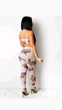 Load image into Gallery viewer, GRAPHIC PRINTING IRREGULAR HEM TOP AND PANTS 2-PIECE
