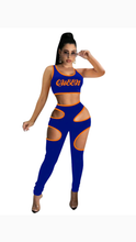 Load image into Gallery viewer, PRINTED TOP WITH CUT-OUT PANTS 2-PIECE SET
