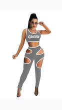 Load image into Gallery viewer, PRINTED TOP WITH CUT-OUT PANTS 2-PIECE SET
