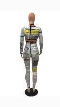 Load image into Gallery viewer, SEXY GRAPHIC PRINT HOLLOW OUT TOP AND PANTS SET
