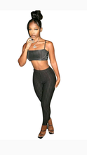 Load image into Gallery viewer, STRIPE PRINT CAMISOL AND PANTS SET
