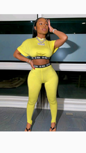 Load image into Gallery viewer, MOCK NECK CROP TOP WITH PANTS 2-PIECE SET
