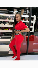 Load image into Gallery viewer, MOCK NECK CROP TOP WITH PANTS 2-PIECE SET
