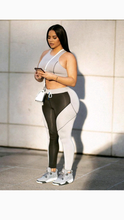 Load image into Gallery viewer, SLEEVELESS PATCHWORK CROP TOP AND PANTS 2-PIECE SET

