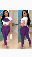 Load image into Gallery viewer, LIPS GRAPHIC PRINT TEE WITH PANTS SET
