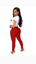 Load image into Gallery viewer, LIPS GRAPHIC PRINT TEE WITH PANTS SET
