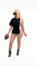 Load image into Gallery viewer, SEXY PATCHWORK TOP AND MESH PANTS SET
