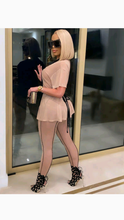 Load image into Gallery viewer, SEXY PATCHWORK TOP AND MESH PANTS SET
