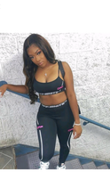 Load image into Gallery viewer, LETTER PRINT TANK TOP AND PANTS SET
