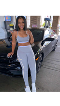 Load image into Gallery viewer, LETTER PRINT TANK TOP AND PANTS SET
