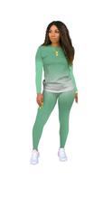 Load image into Gallery viewer, GRADIENT COLOR TOP AND PANTS 2-PIECE SET
