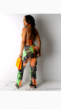 Load image into Gallery viewer, TIE-DYE TUBE TOP AND RUFFLE PANTS 2-PIECE SET WITH UNDERPANTS
