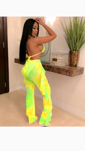 Load image into Gallery viewer, TIE-DYE TUBE TOP AND RUFFLE PANTS 2-PIECE SET WITH UNDERPANTS
