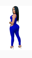 Load image into Gallery viewer, SOLID SLEEVELESS BANDAGE TOP AND HOLLOW OUT PANTS 2-PIECE SET
