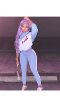 Load image into Gallery viewer, COLOR BLOCKING LETTER PRINTED HOODIE AND PANTS SET
