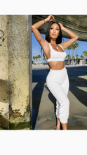 Load image into Gallery viewer, SOLID COLOR BACKLESS CROP TOP AND HIGH WAISTED LEGGINGS 2-PIECE SET
