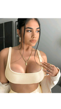Load image into Gallery viewer, SOLID COLOR BACKLESS CROP TOP AND HIGH WAISTED LEGGINGS 2-PIECE SET
