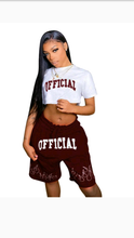 Load image into Gallery viewer, PRINTED CROP TOP AND SHORTS 2-PIECE SET
