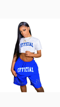 Load image into Gallery viewer, PRINTED CROP TOP AND SHORTS 2-PIECE SET
