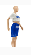 Load image into Gallery viewer, PRINTED CROP TOP AND SHORTS 2-PIECE SET
