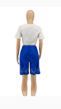 Load image into Gallery viewer, PRINTED CROP TOP AND SHORTS 2-PIECE SET
